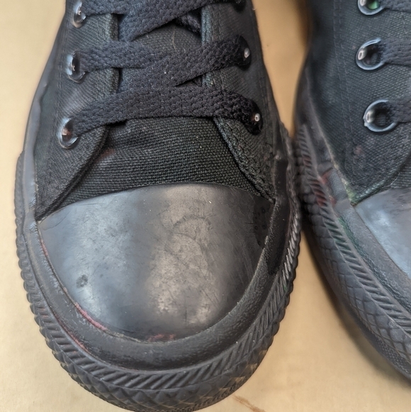 Converse All Star Chuck Taylor Triple Black High Top Sneakers Men's 8 Women's 10 - Picture 4 of 11